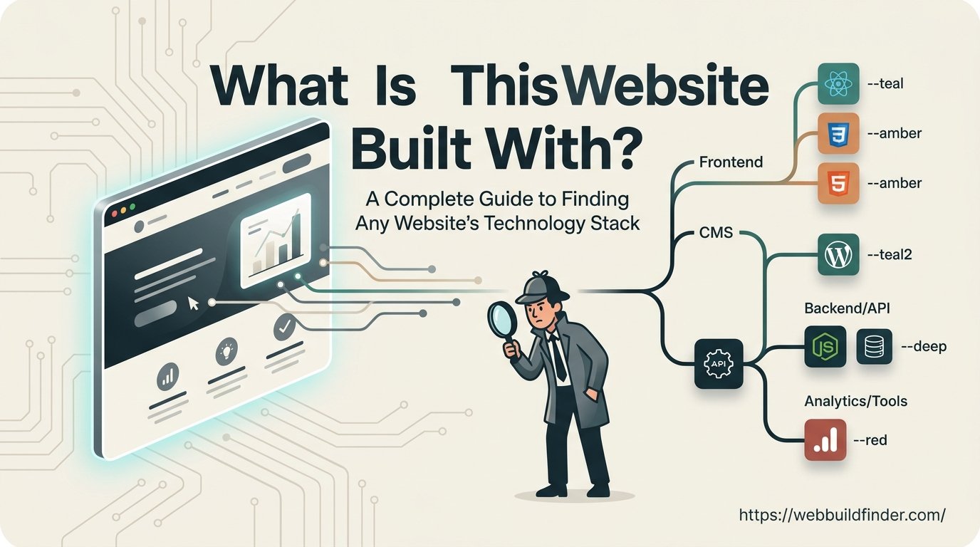 What Is This Website Built With? A Complete Guide to Finding Any Website's Technology Stack