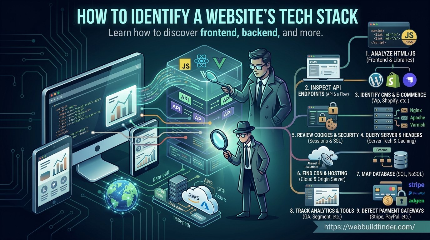 How to Identify a Website’s Complete Tech Stack From Frontend to Backend